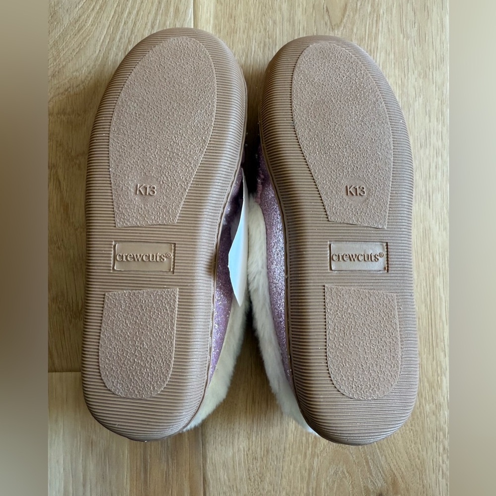 J. Crew Girls' Glitter Moccasin slippers - BS628 - Size 13 - NWT - Picture 7 of 8
